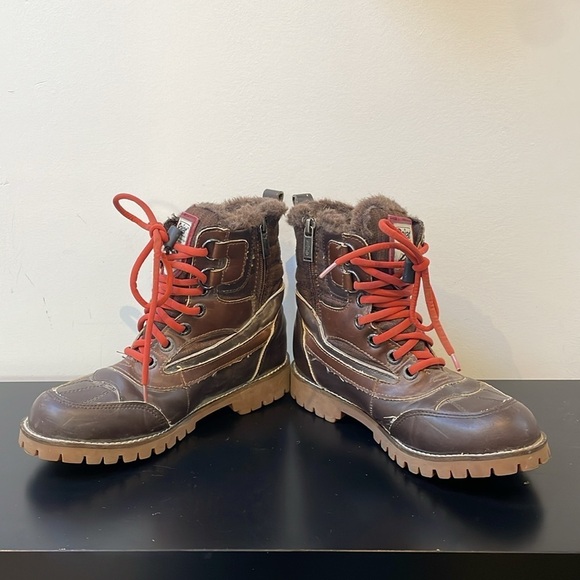 Pajar Canada kids winter boots 4.5 brown waterproof seam-sealed Tex-membrane - Picture 4 of 13